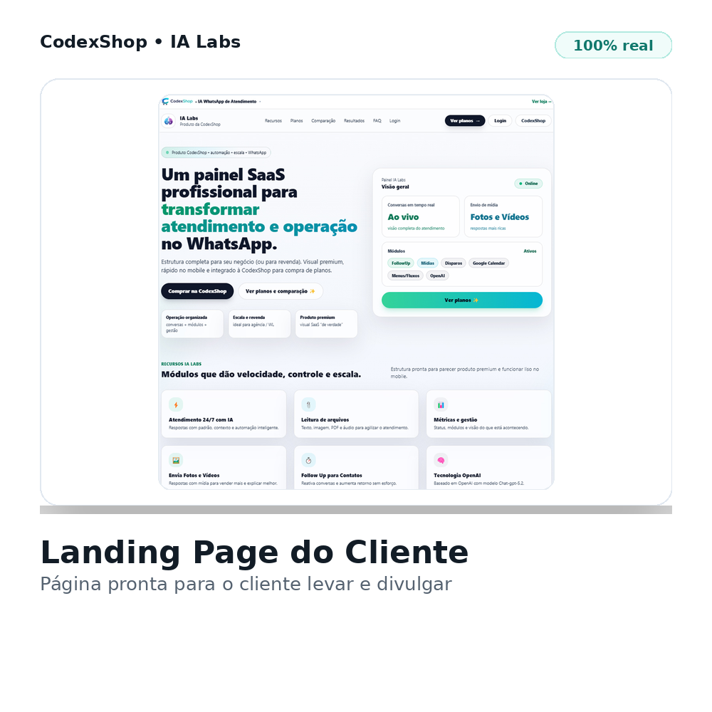 Chat Bot IA Labs, Código Completo (WhiteLabel)