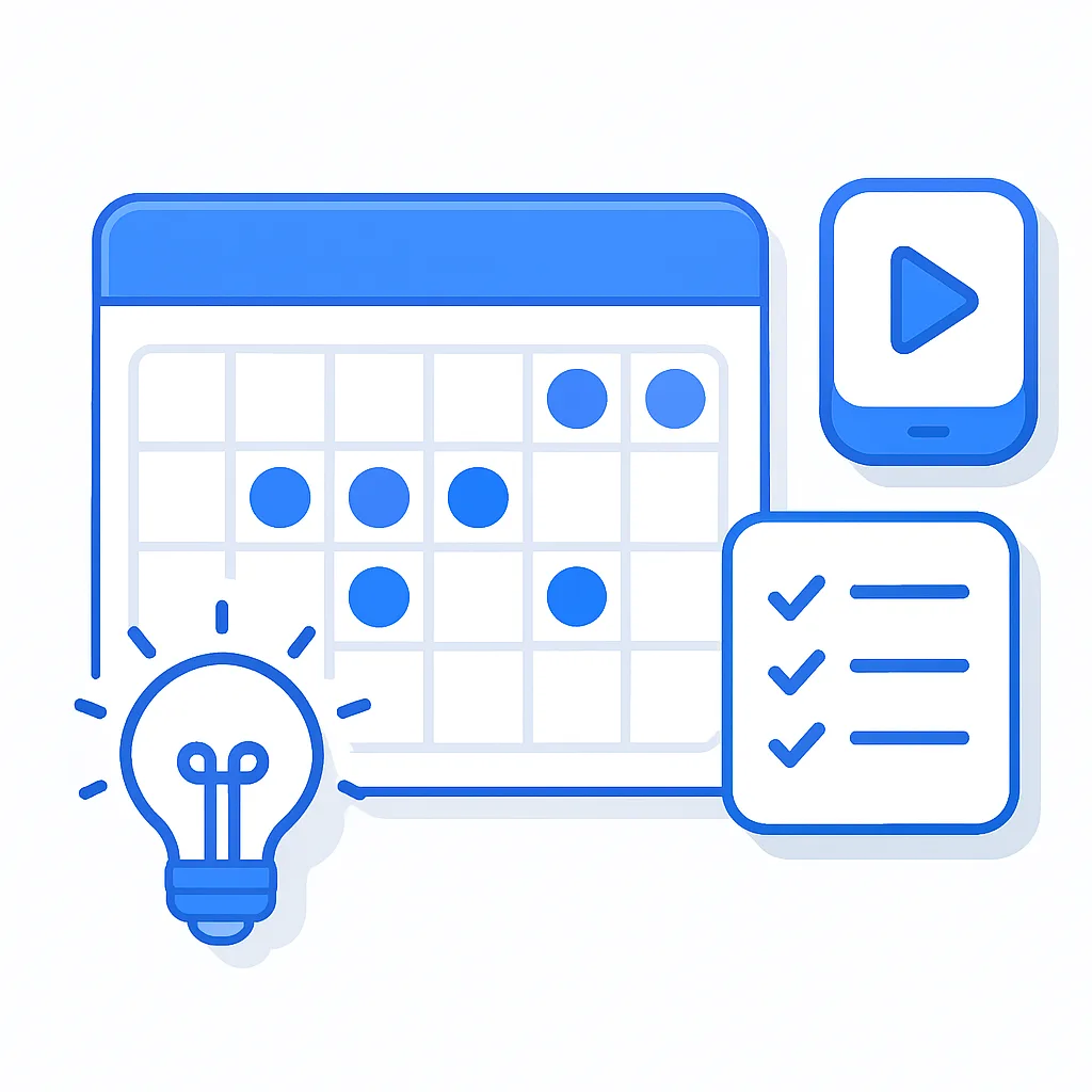 Calendário Editorial + 12 Roteiros de Reels