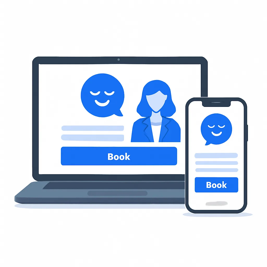 Site para Psicólogo — Página de Terapia Online com Agendamento de Sessão