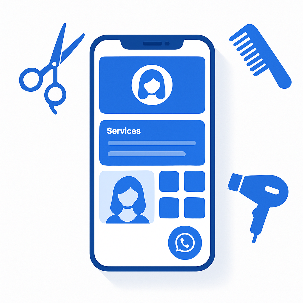 Site para Salão de Beleza e Barbearia — Vitrine de Serviços com Agendamento