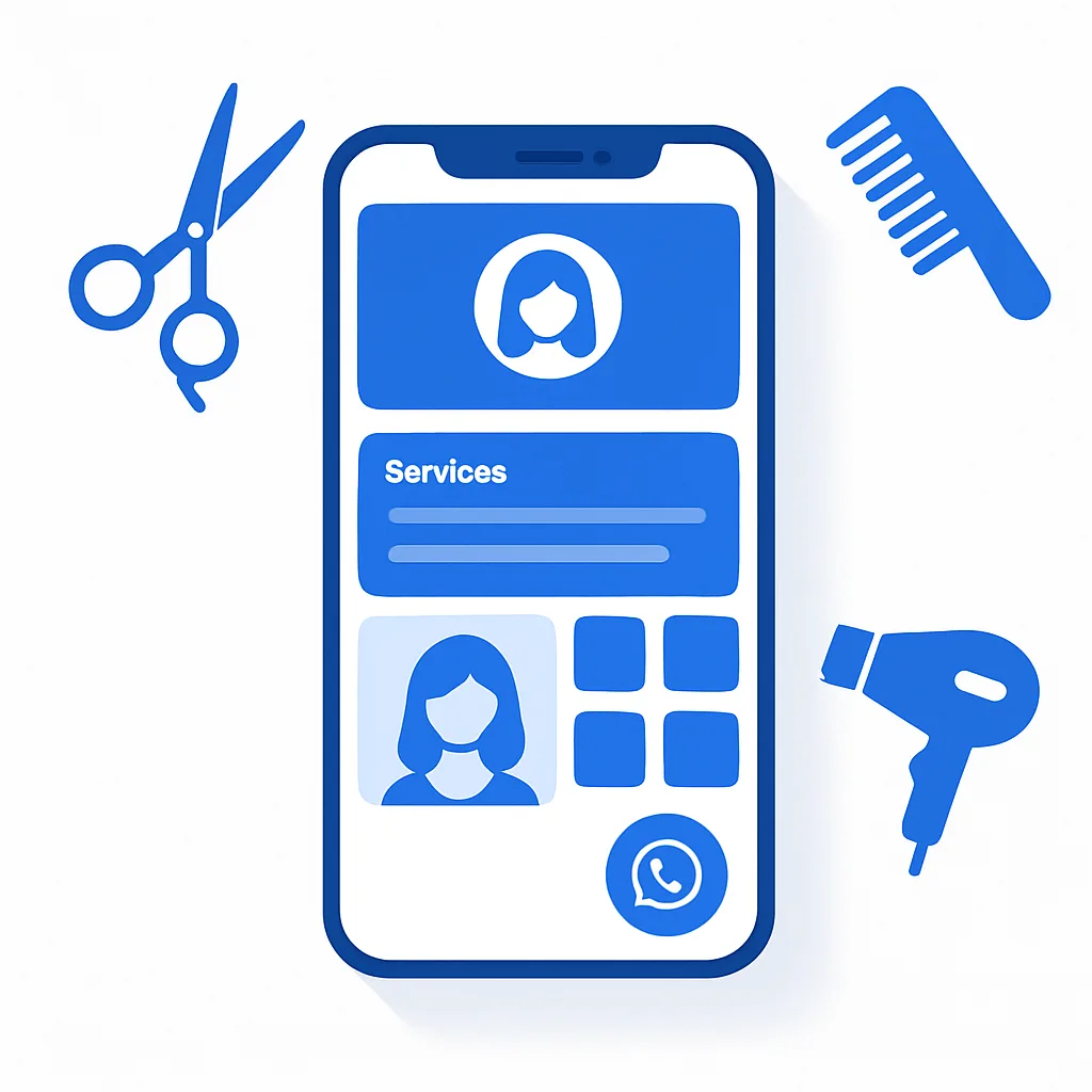Site para Salão de Beleza e Barbearia — Vitrine de Serviços com Agendamento