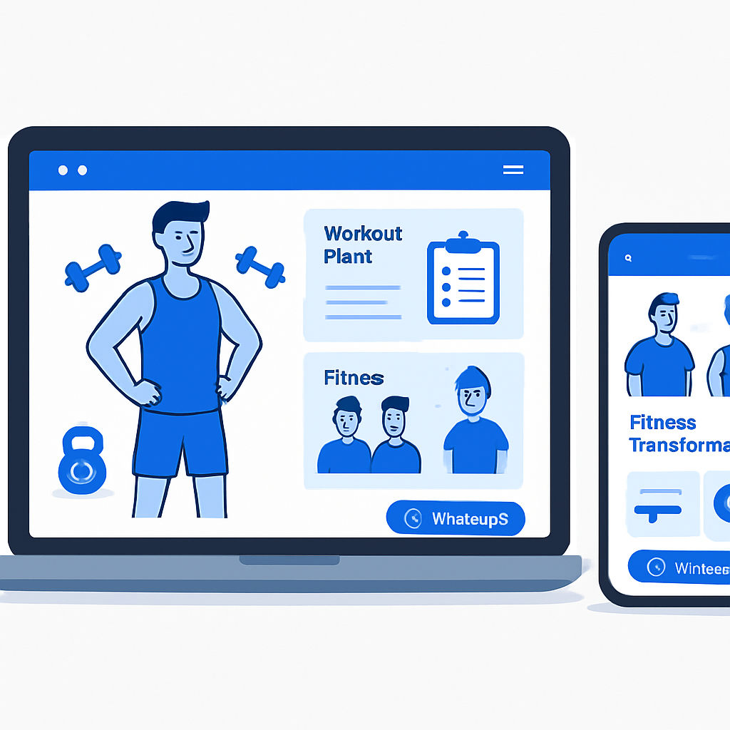 Site para Personal Trainer e Estúdio Fitness — Captação de Alunos e Planos