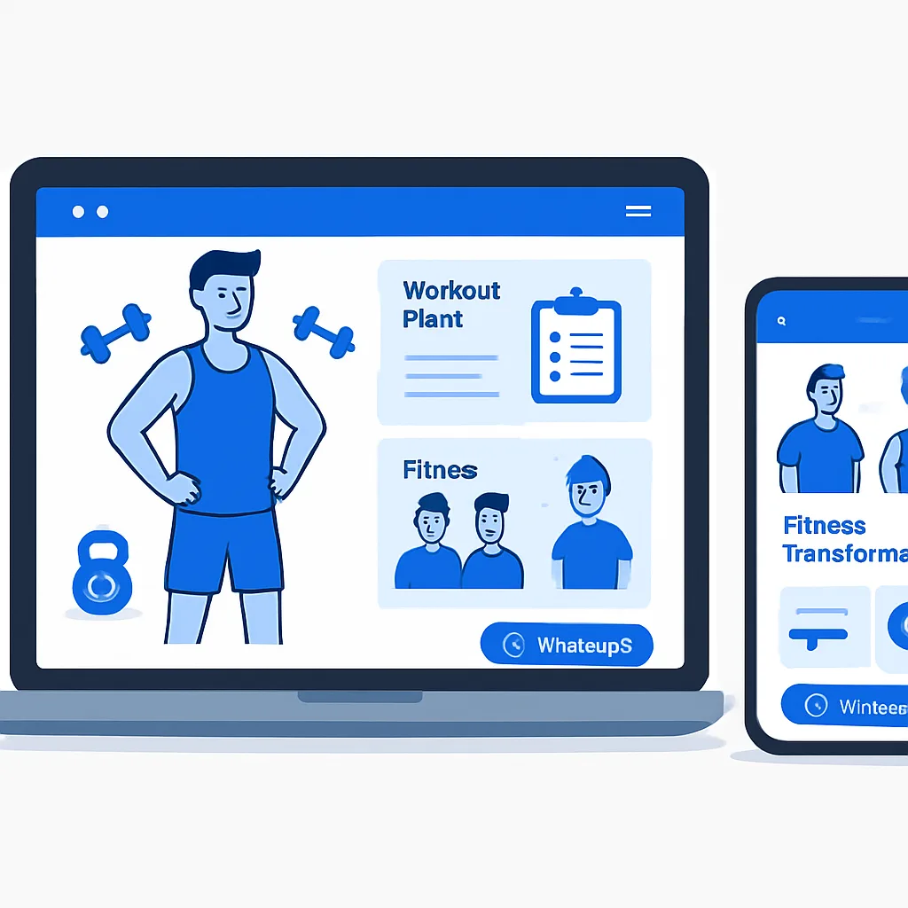 Site para Personal Trainer e Estúdio Fitness — Captação de Alunos e Planos
