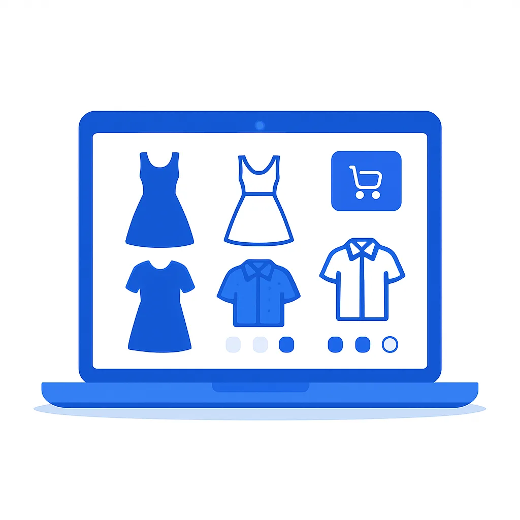 Loja Virtual de Moda e Roupas — Catálogo, Variações (Tamanho/Cor) e Provador