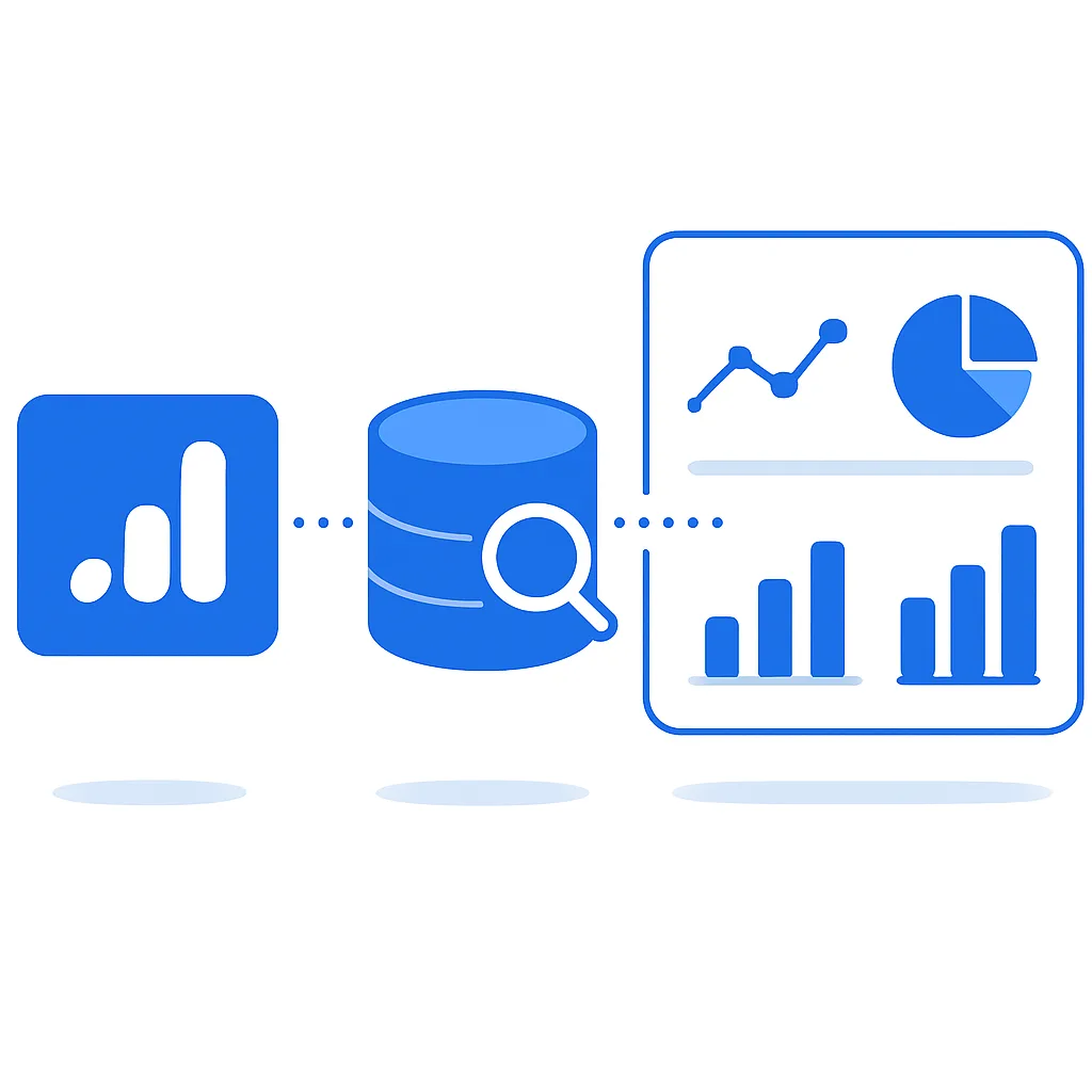 Export GA4 para BigQuery + Painel de Dados Brutos (sem limite de amostragem)