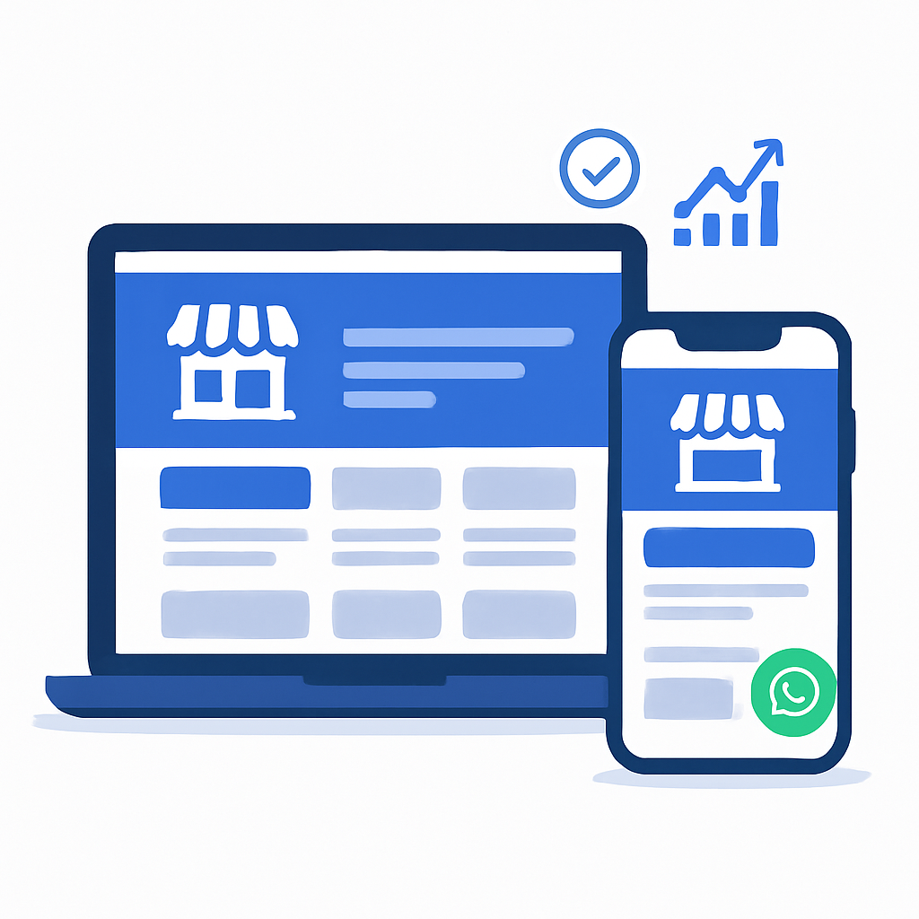 Landing Page Local — 5 Seções + WhatsApp