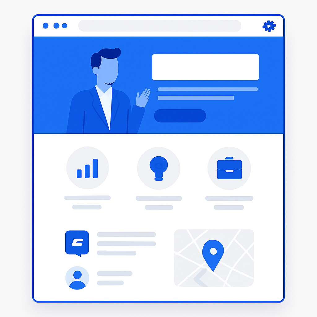 Site Institucional 1 Página — CMS Incluso