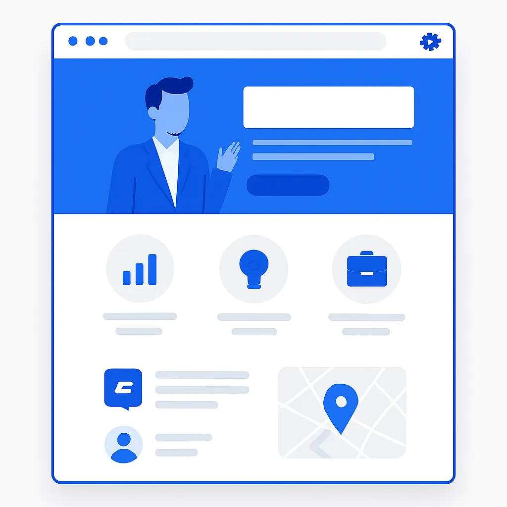 Site Institucional 1 Página — CMS Incluso