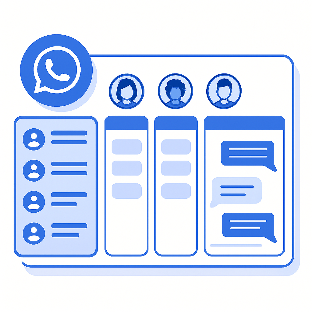 Painel Multiatendentes WhatsApp Meta — Filas, Setores e Templates