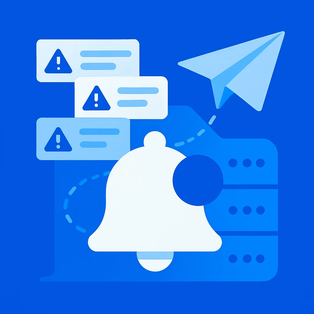 Central de Alertas no Telegram — Sistema, Venda e Servidor Avisando