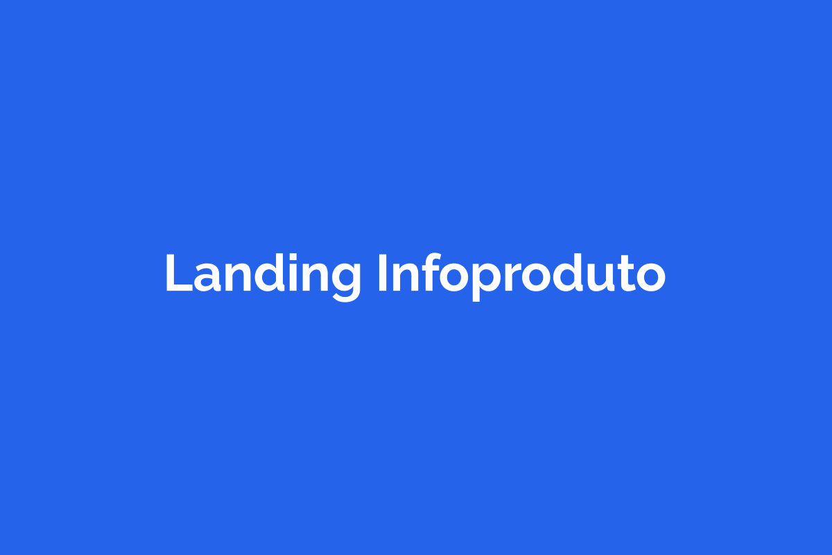 Landing Page Alta Conversão — Infoproduto